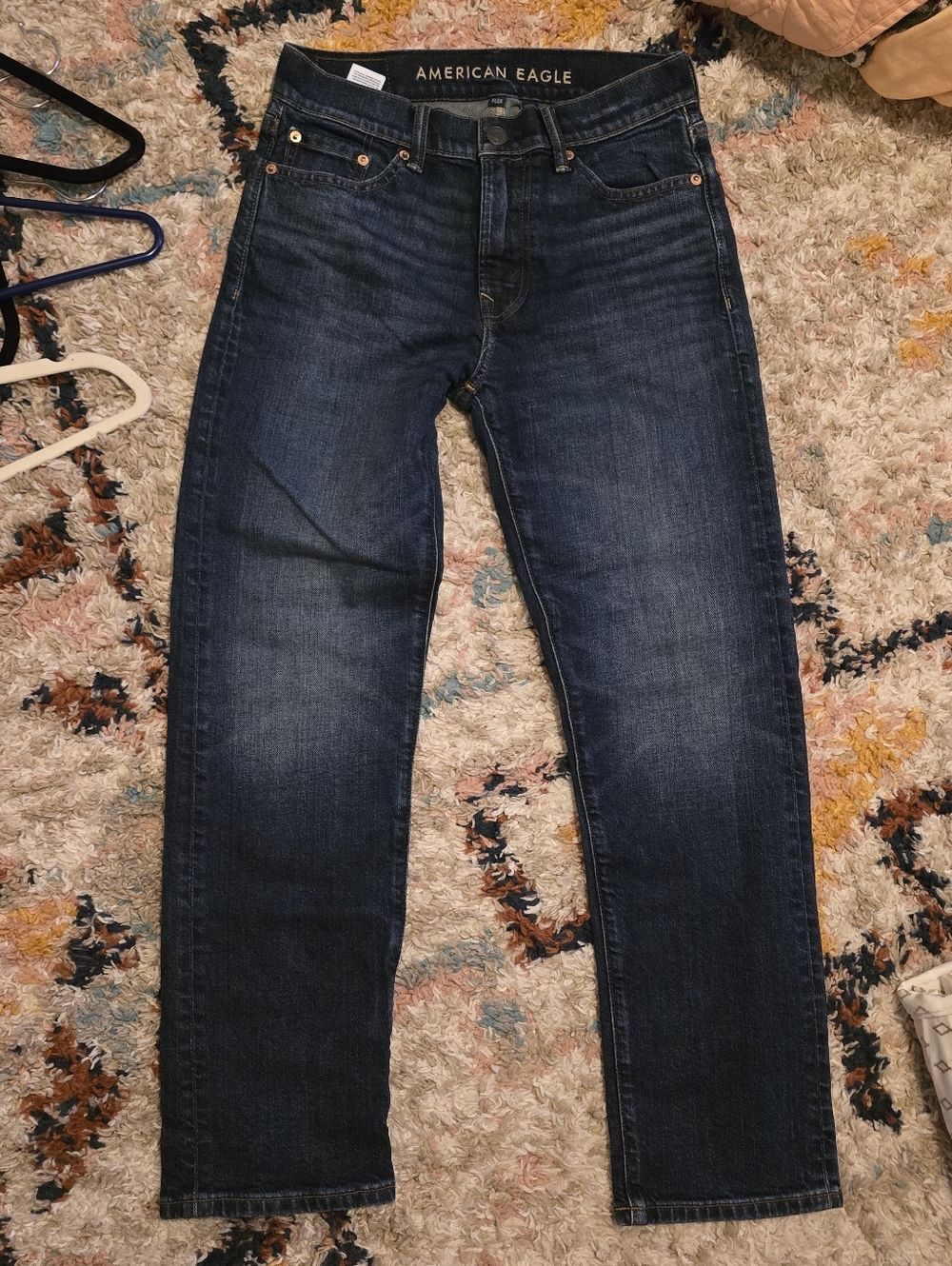 American Eagle Outfitters Men's Indigo Slim Straight Jeans